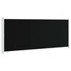 vidaXL Side Awning | Black and Grey | Polyester with PU coating | 200 x 500 cm