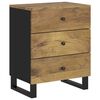 vidaXL Bedside Cabinet 50x33x62 cm Solid Wood Mango&Engineered Wood