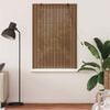 vidaXL Roller Blind with Curtains Manual Brown 120 x 160 cm Bamboo