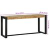 vidaXL Bench Solid Mango Wood