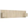 vidaXL Bed Headboard with Cabinets Sonoma Oak Engineered Wood