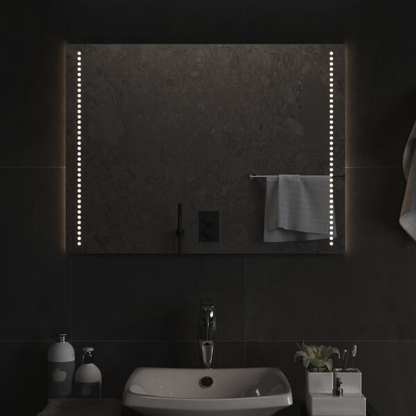 vidaXL LED Bathroom Mirror 80x60 cm