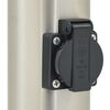 vidaXL Bollard Light with Sensor&Outlet 50 cm Stainless Steel IP44