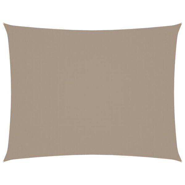 vidaXL Sunshade Sail Oxford Fabric Rectangular 4x6 m Taupe