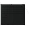 vidaXL Venetian Blind Black 155 x 130 cm 35 mm Solid Paulownia Wood