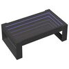 vidaXL Coffee Table with Infinity LED Black 90x53x30 cm