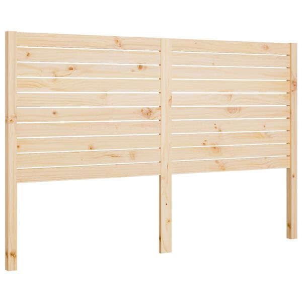 vidaXL Bed Headboard 206x4x100 cm Solid Wood Pine