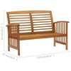 vidaXL 4 Piece Garden Lounge Set Solid Acacia Wood
