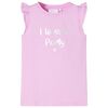 Kids' T-shirt with Ruffle Sleeves Lila 104