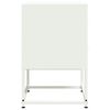 vidaXL Bedside Cabinets 2 pcs White 36x39x60.5 cm Steel