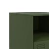 vidaXL Bedside Cabinets 2 pcs Olive Green 34.5x39x44 cm Steel