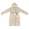 vidaXL Bathrobe Hoodie Beige XXL Flannel