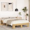 vidaXL Bed Frame without Mattress 120x190 cm Small Double Solid Wood Oak