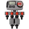vidaXL Automatic Water Timer with 4 Stations and Rain Sensor 3 V