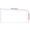 vidaXL Wall-mounted Magnetic Board White 100x40 cm Tempered Glass