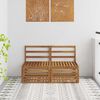 vidaXL 2 Piece Outdoor Middle Sofa Solid Acacia Wood Natural