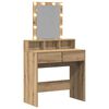 vidaXL Dressing Table Artisan oak 80 x 41 x 144.5 cm Engineered wood