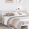 vidaXL Headboard with Shelves White 200 cm Solid Wood Pine