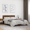 vidaXL Bed Frame without Mattress Smoked Oak 135x190 cm Double