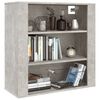 vidaXL Wall Cabinet Concrete Grey 80x33x80 cm Engineered Wood