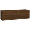 vidaXL 5 Piece TV Cabinet Set Brown Oak Engineered Wood