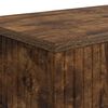 vidaXL Console Table Smoked Oak 155 x 29 x 74 cm Engineered Wood