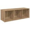vidaXL TV Cabinet Set Wall-mounted 2 pcs Artisan Oak 107 x 35 x 37 cm