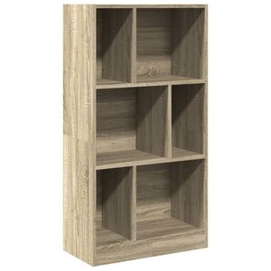 vidaXL Bookcase Sonoma Oak 57x28,5x107,5 cm Engineered Wood