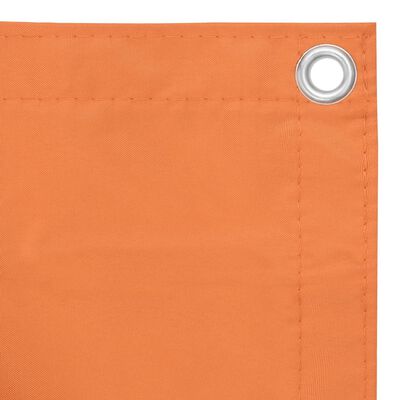 vidaXL Balcony Screen Orange 75x500 cm Oxford Fabric