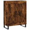 vidaXL Highboard Smoked Oak 69.5x34x180 cm Engineered Wood