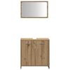 vidaXL Bathroom Cabinet with Mirror Artisan Oak Engineered Wood