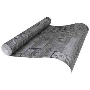 vidaXL 3D Stone Wallpaper Black 10 x 0.53 m Non-Woven Fabric