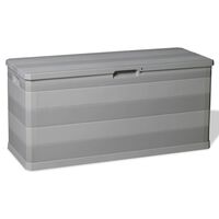 vidaXL Garden Storage Box Grey 117x45x56 cm