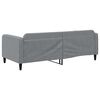 vidaXL Day Bed without Mattress Light Grey 90x190 cm Single Fabric