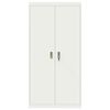 vidaXL Storage Cabinet 2 pcs White 90 x 40 x 180 cm Steel