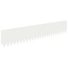 vidaXL Lawn Edging 30 pcs 103 x 20 cm Steel White
