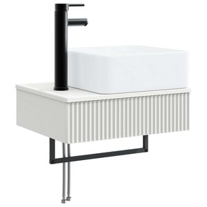 vidaXL Wall-Mounted Wash Basin White 53 x 35 x 39 cm Engineered Wood