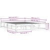 vidaXL Bed Frame without Mattress Grey 135x190 cm Double Double Solid Wood