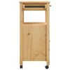 vidaXL Kitchen Trolley MONZA 60x40x88.5 cm Solid Wood Pine