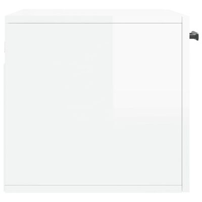 vidaXL Wall Cabinet High Gloss White 60x36.5x35 cm Engineered Wood