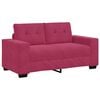 vidaXL Sofa 3 pcs Wind Red Velvet