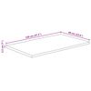 vidaXL Table Top 120x60x2.5 cm Live Edge Solid Wood Mango
