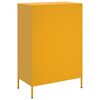 vidaXL Highboard Mustard Yellow 68x39x101.5 cm Steel