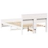 vidaXL Bed Frame with Headboard White 120 x 190 cm Engineered Wood