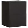 vidaXL Wall Cabinet with Door Black 38 x 33 x 48 cm Solid Mango Wood