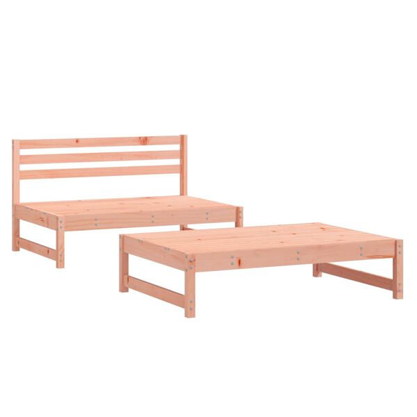 vidaXL 2 Piece Garden Lounge Set Solid Wood Douglas