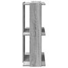 vidaXL Bookcase 3-Tier Grey Sonoma 60x30x80 cm Engineered Wood