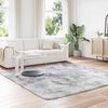 vidaXL Shaggy Rug High Pile NAVARRA Silver Grey 240x240 cm Polyester