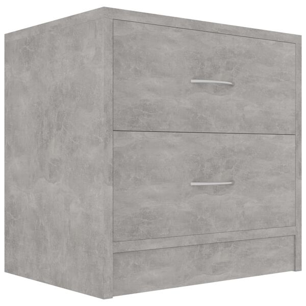 vidaXL Bedside Cabinet Concrete Grey 40x30x40 cm Engineered Wood