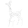 vidaXL Acrylic Reindeer Family Christmas Decoration 160 LED Cold White